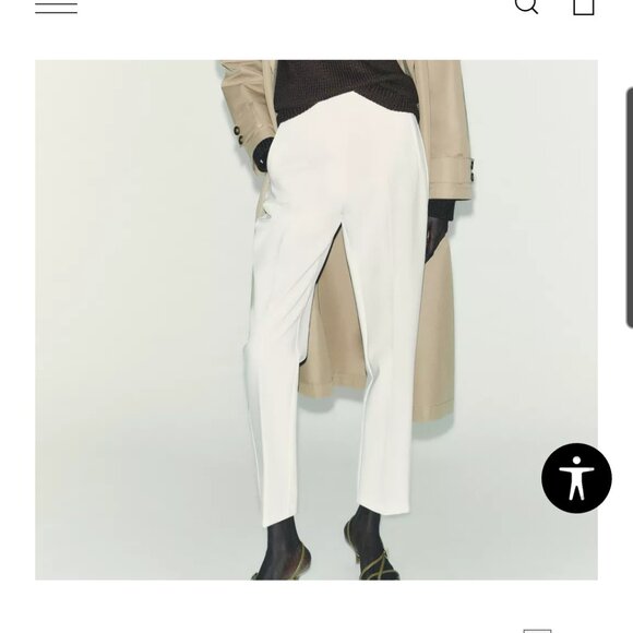 NWT Zara Pants with a High Waist - Picture 4 of 7